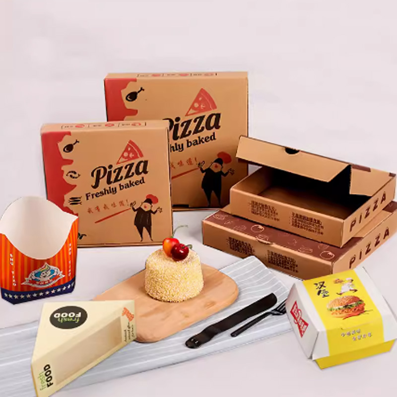Kraft Pizza Boxes for Coordinated Takeaway Sets Kraft Pizza Boxes for Coordinated Takeaway Sets