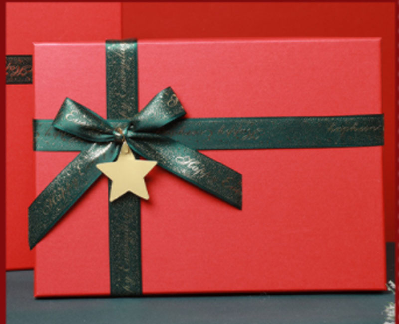 Christmas Gift Boxes with Ribbon Presentation