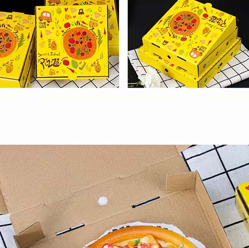 12-Inch Pizza Boxes with Bright Custom Printing