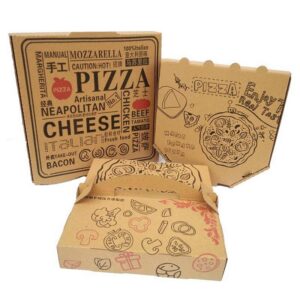 Kraft Pizza Boxes with Monochrome Food Graphics