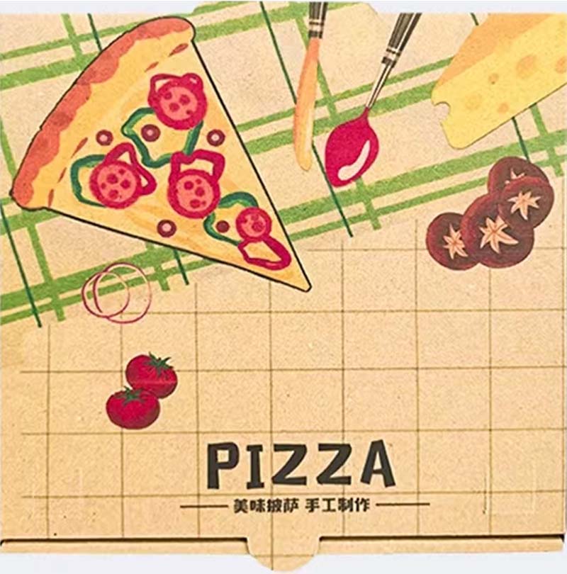 Custom Illustrated Corrugated Pizza Packaging