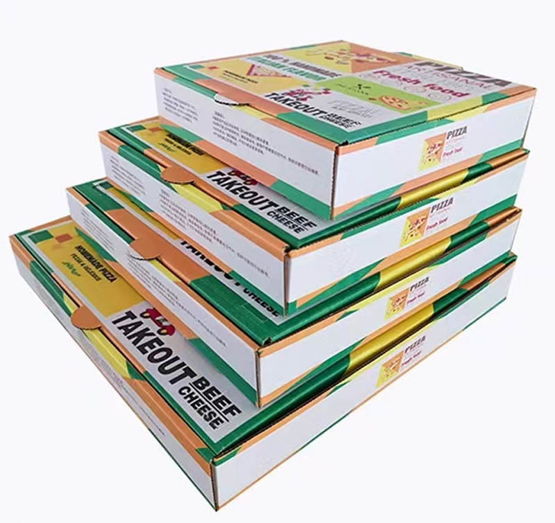 Custom Illustrated Corrugated Pizza Packaging