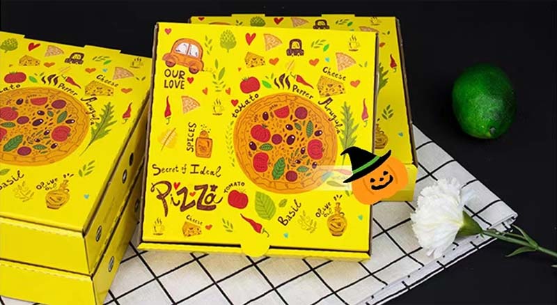 12-Inch Pizza Boxes with Bright Custom Printing
