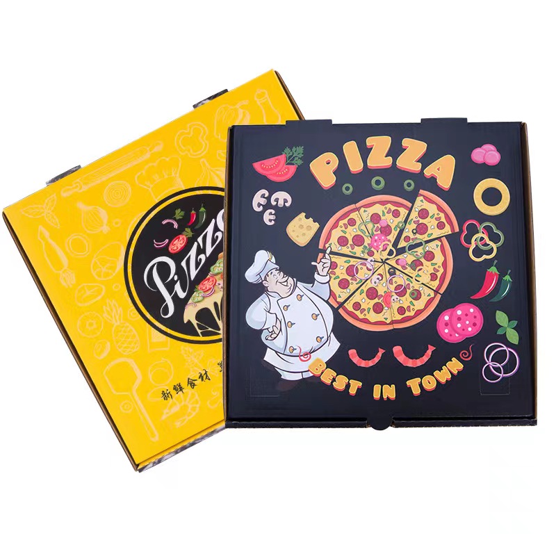 Custom E-Flute Pizza Boxes for Small Pizzas