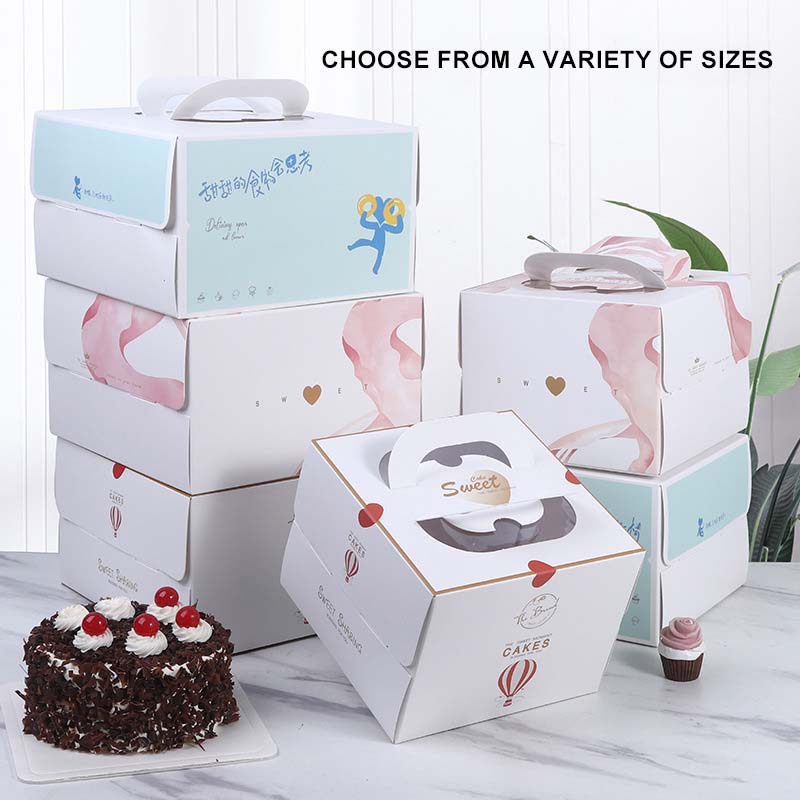 Printed Carry-Handle Cake Boxes