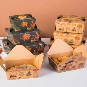Kraft Chicken Meal Boxes with Custom Prints