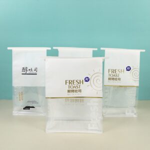 Clear Toast Bags with Printed Closures