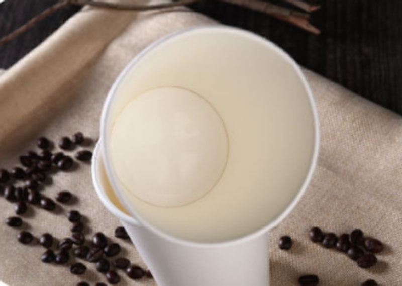Structure and component detail for white paper cups with custom logo printing
