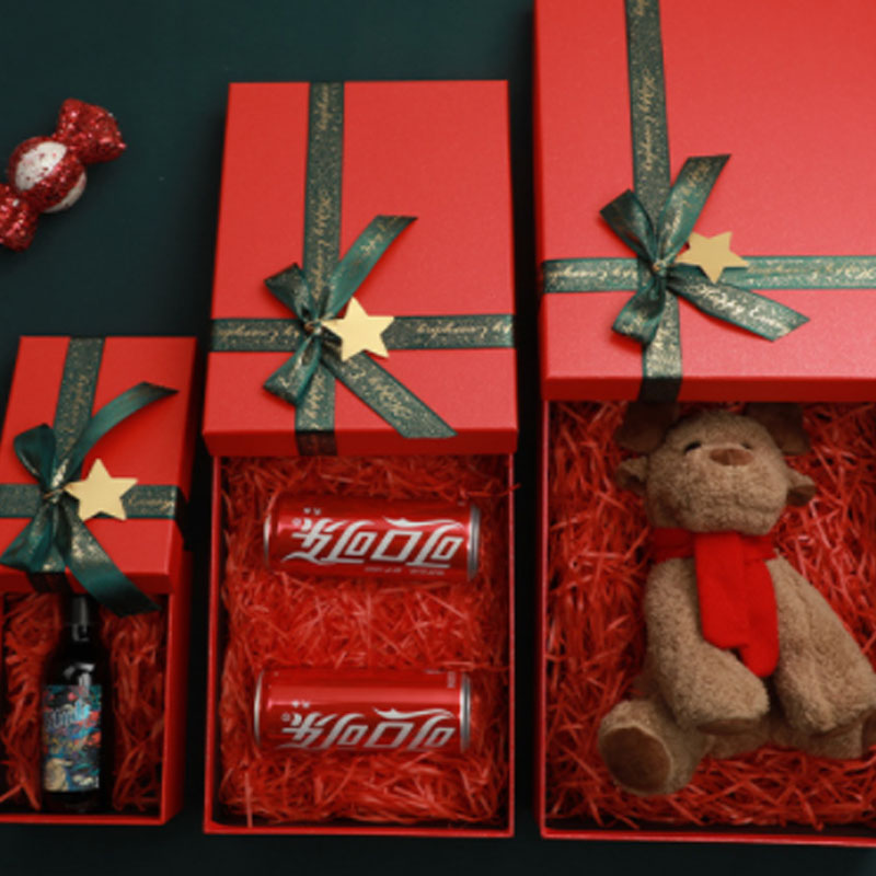 Holiday Gift Packaging Boxes Christmas Gift Boxes with Ribbon Presentation