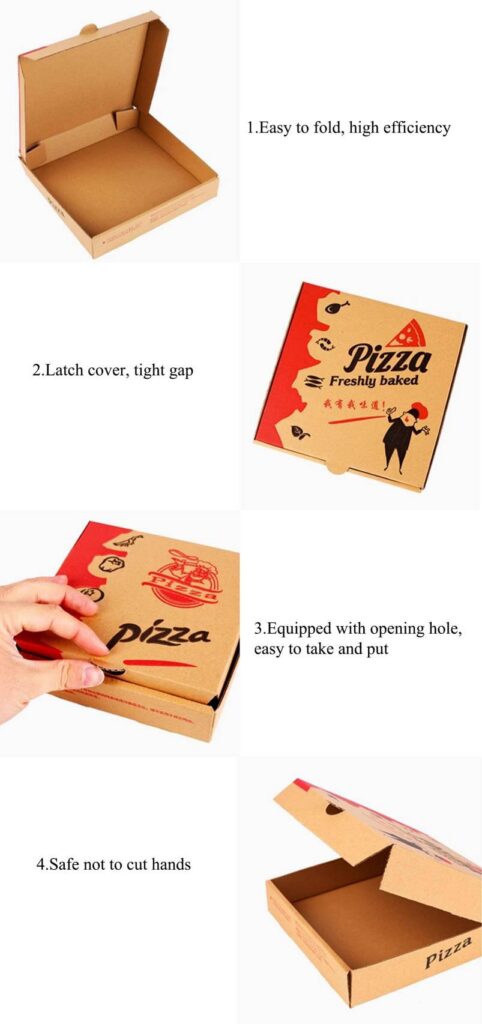 Kraft Pizza Boxes for Coordinated Takeaway Sets