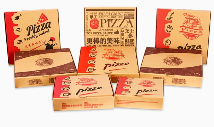 Kraft Pizza Boxes for Coordinated Takeaway Sets
