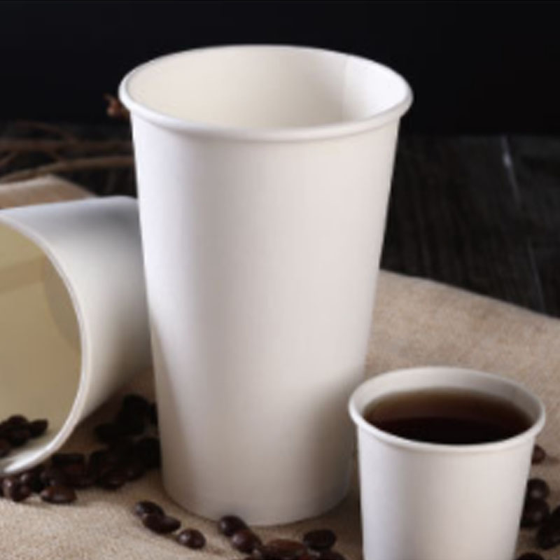 White Paper Cups with Custom Logo Printing
