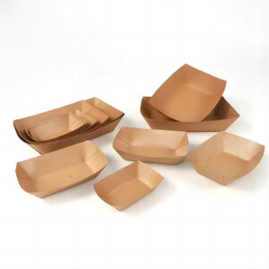 Open Kraft Snack Trays for Food Service