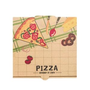 Custom Illustrated Corrugated Pizza Packaging