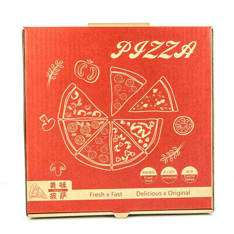 Custom Illustrated Corrugated Pizza Packaging
