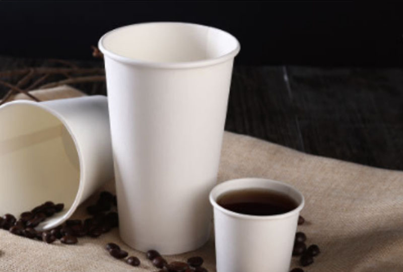 White Paper Cups with Custom Logo Printing