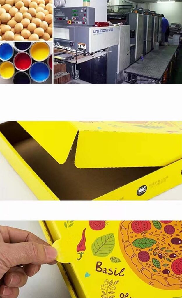 12-Inch Pizza Boxes with Bright Custom Printing