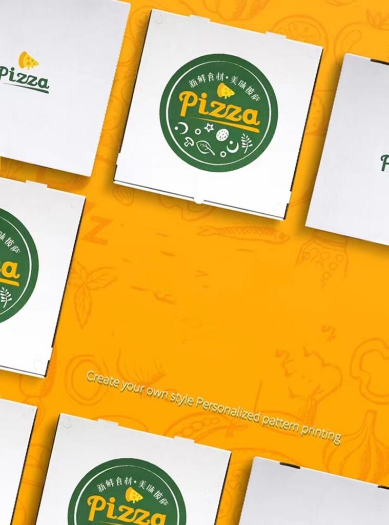 Large Printed Pizza Boxes from 14 to 20 Inches