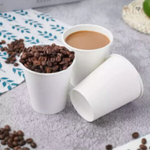 White Paper Cups with Custom Logo Printing