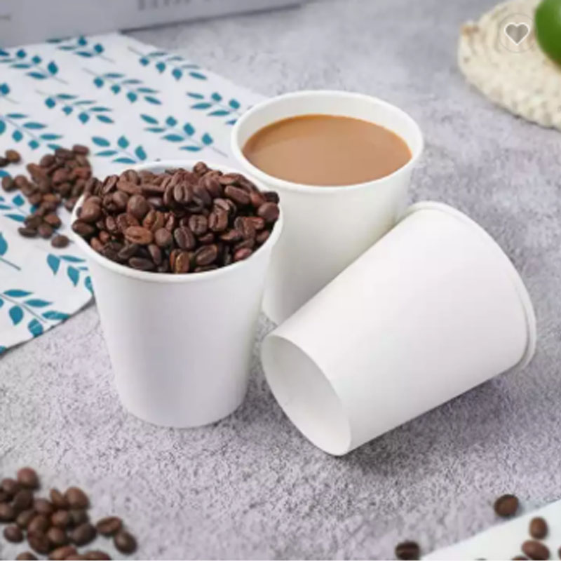 White Paper Cups for Custom Logo Printing White Paper Cups with Custom Logo Printing