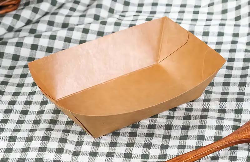 Open Kraft Snack Trays for Food Service