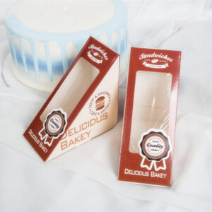 Triangle Sandwich Boxes with Clear Windows