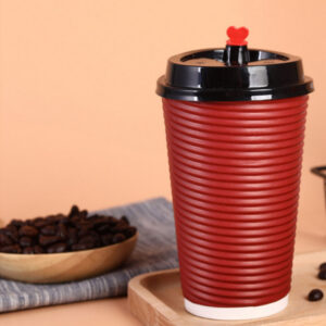 12 oz Insulated Coffee Cups with Textured Walls